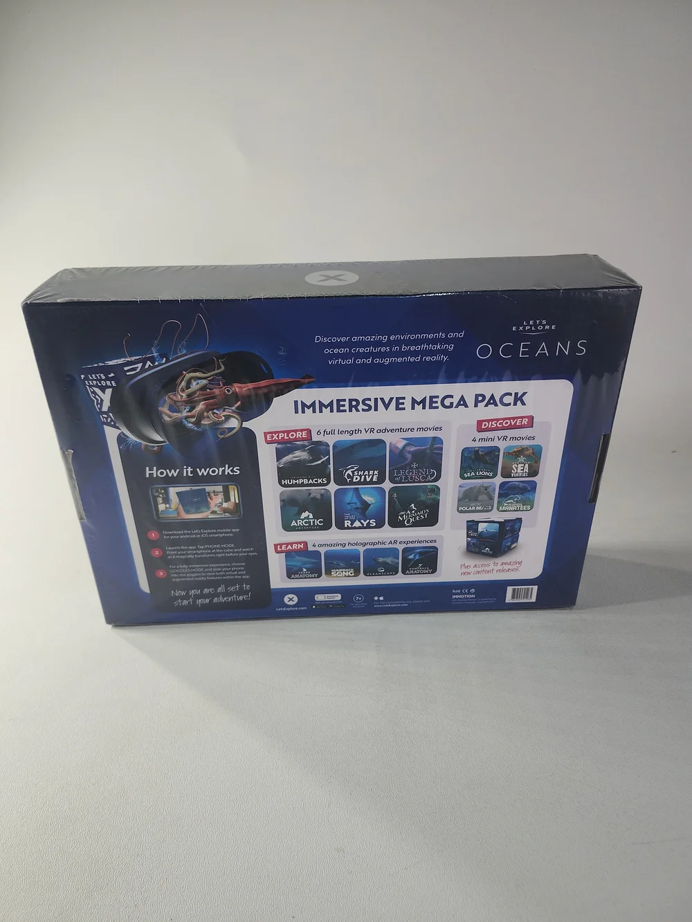 Let's Explore Oceans VR/AR Goggles – Blue & Black